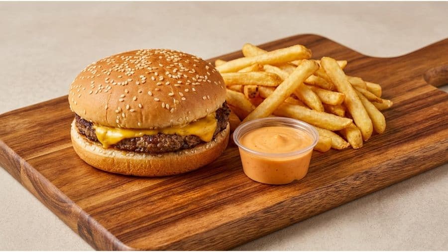 Cheese Burger with Fries